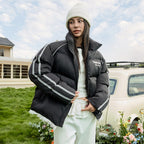Lace Patchwork Sport Down Jacket