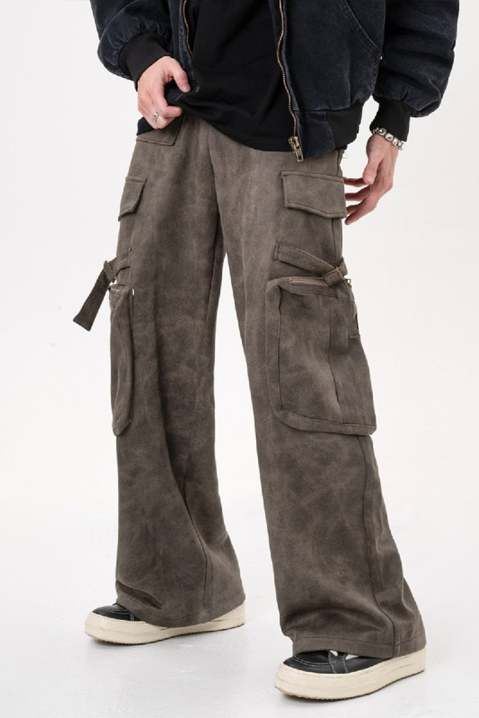 Double Layered Twill Nylon Pants in Black – SVRN
