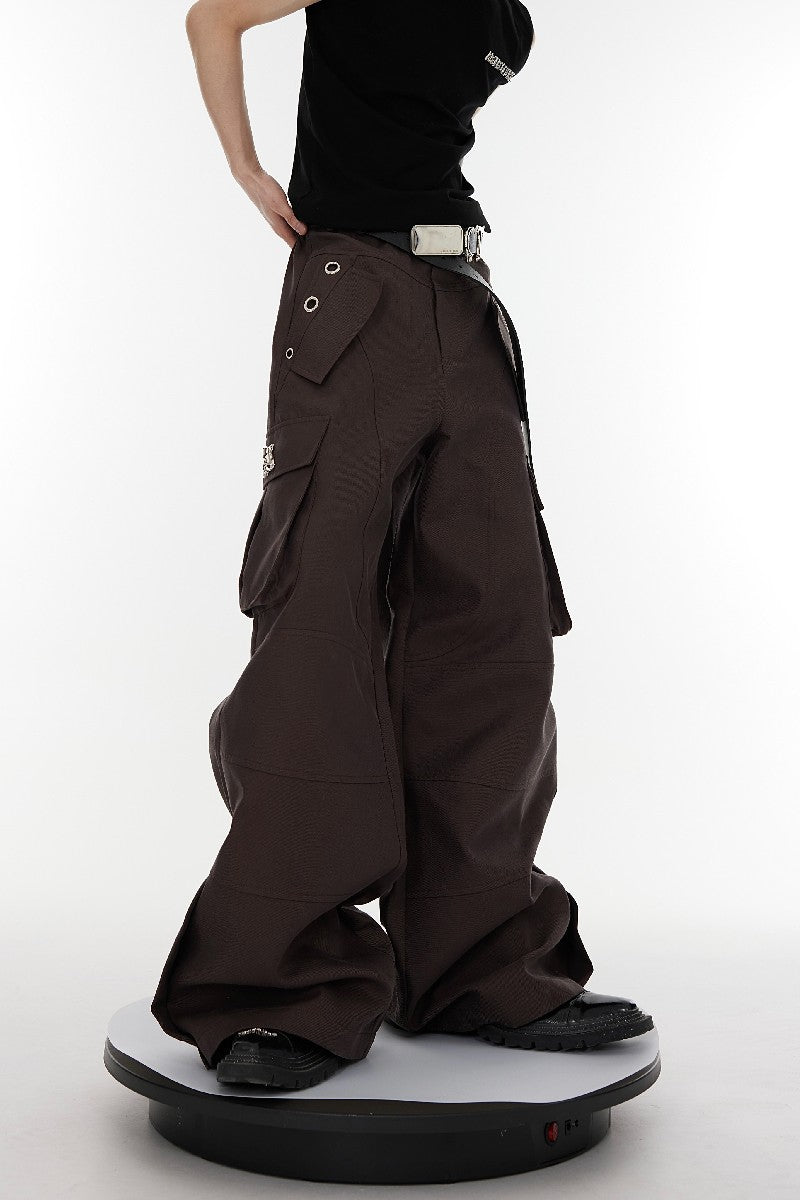 Metal Rings Oversized Trousers