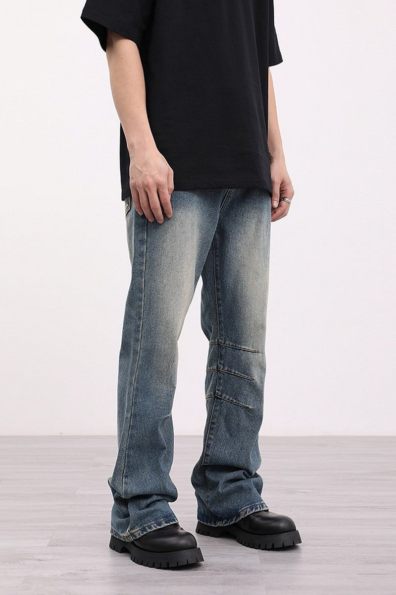 Retro Washed Flared Jeans