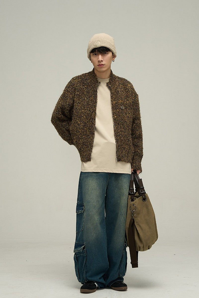 Oversized Cargo Asymmetrical Jeans