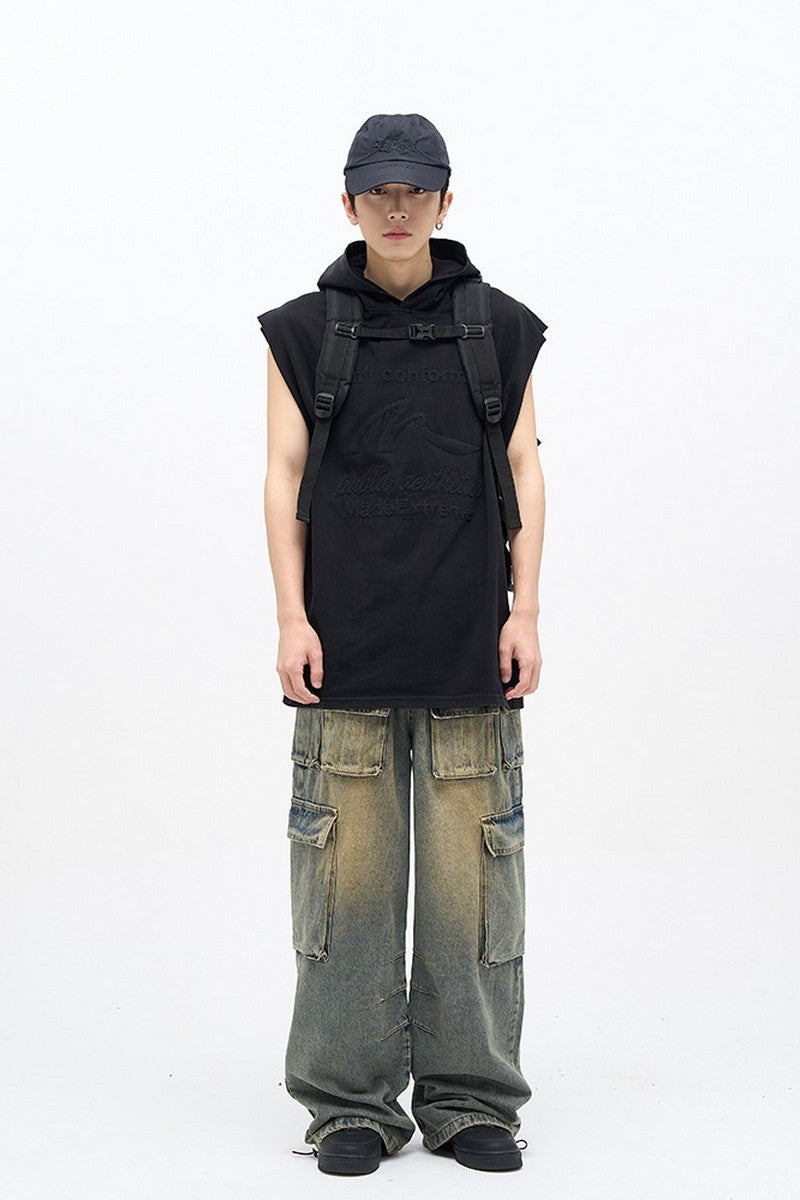 Loose Multi Pocket Jeans