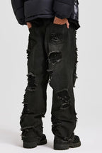 Destroyed Loose Jeans