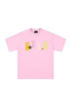 Embroidered Leather Logo Tee