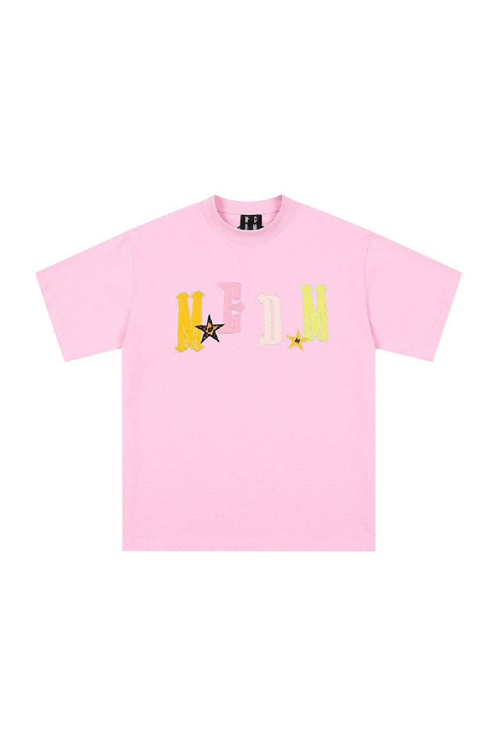 Embroidered Leather Logo Tee