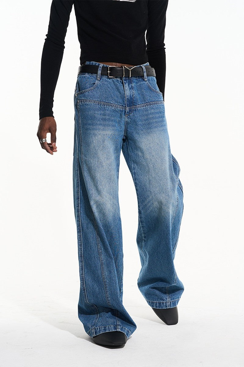 Layered Stitched Denim - US Only