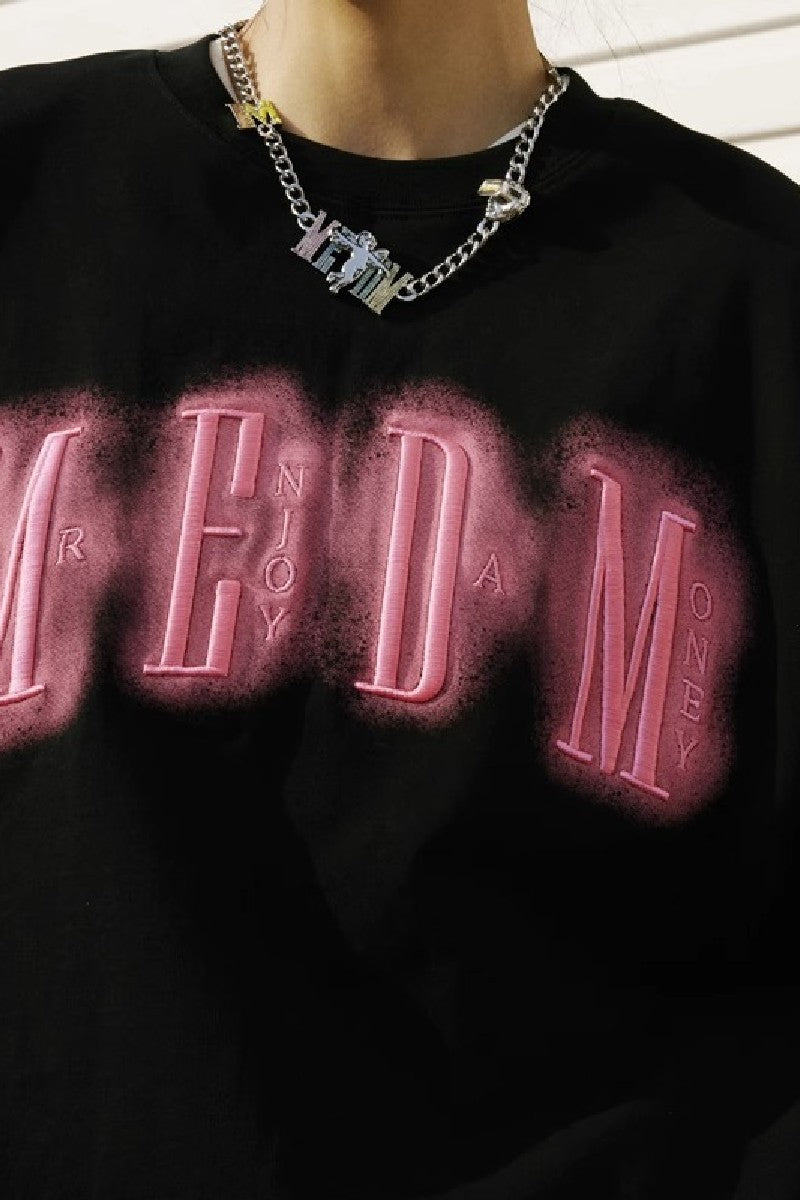 Neon Lights Logo Embroidered L/S Tee