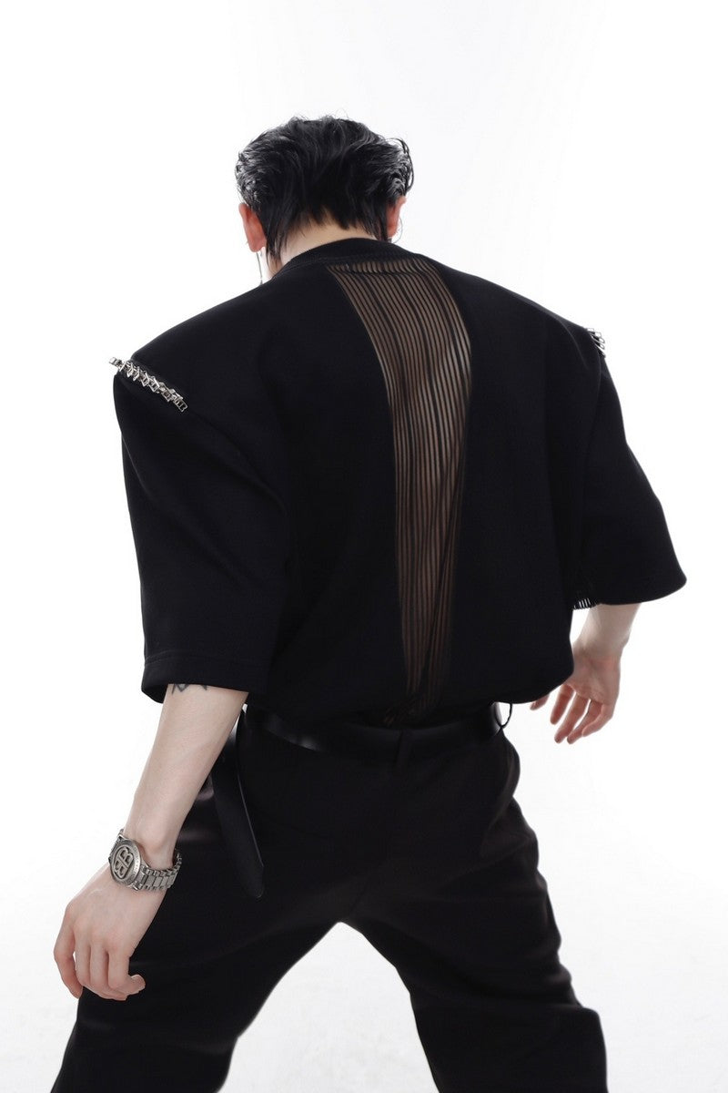 Shoulder Pads Logo Tee