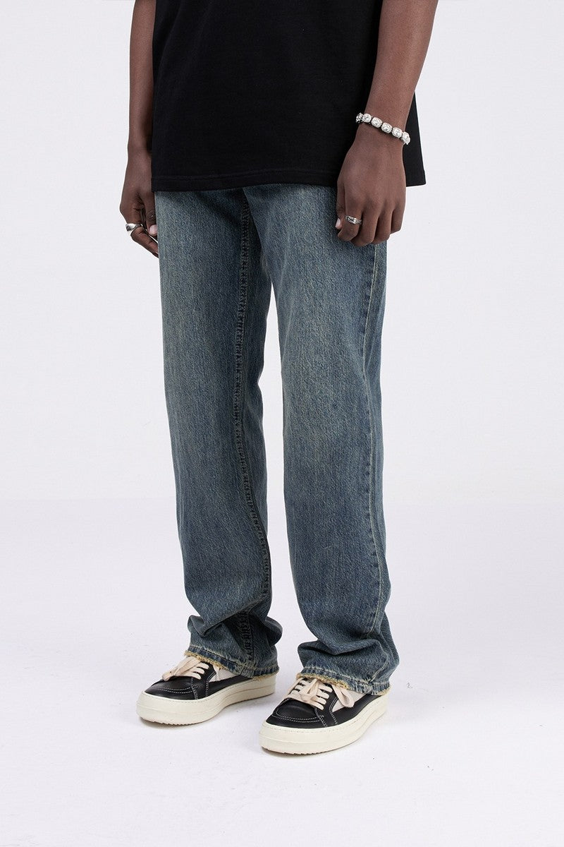 Dark Wash Straight Jeans