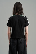 Embroidered Logo Cropped Tee