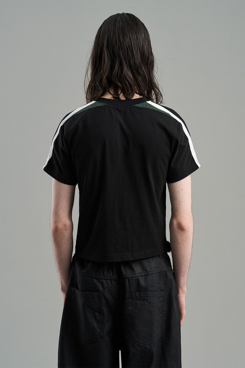 Embroidered Logo Cropped Tee