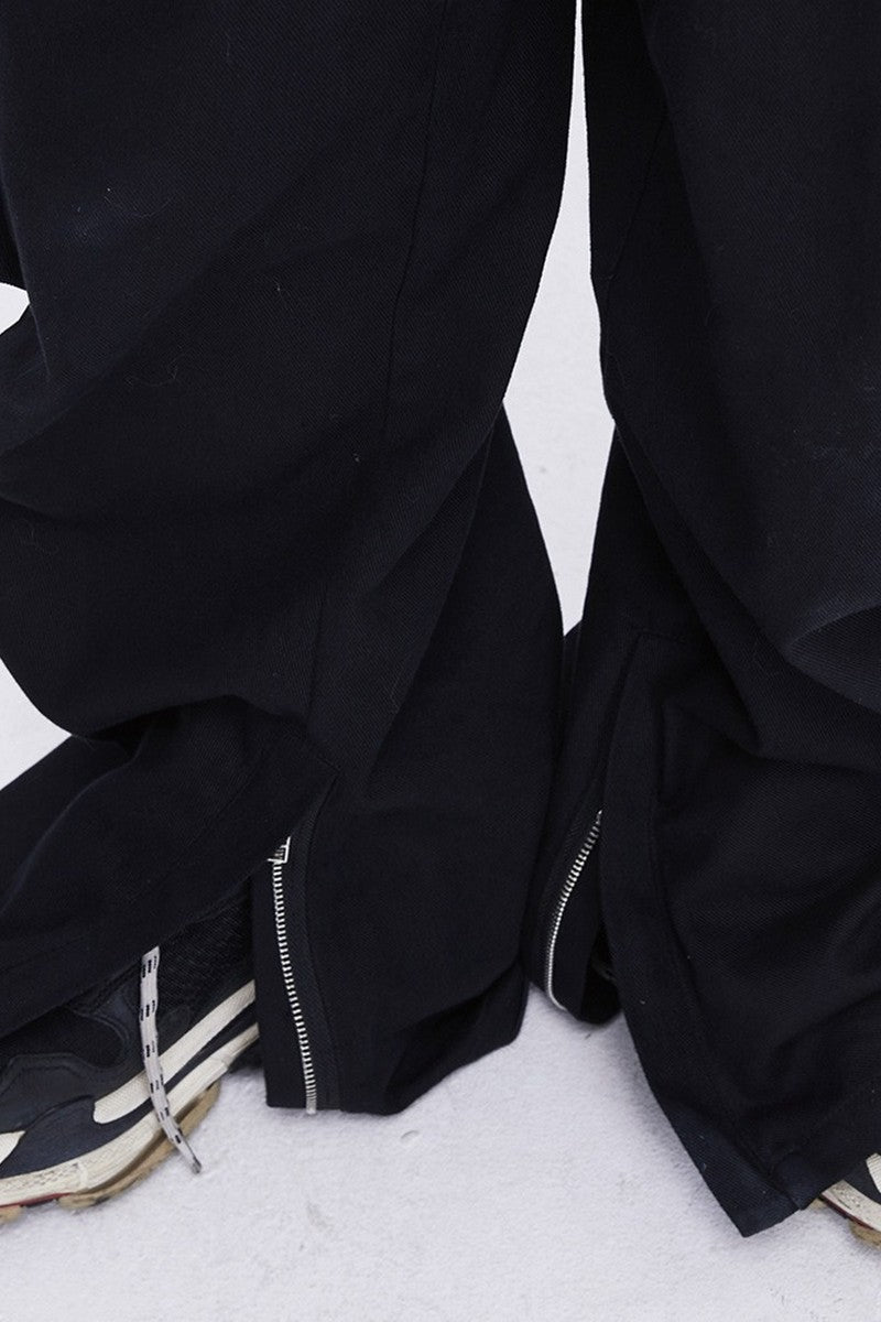 Oversized Straps Multi-Pocket Trousers