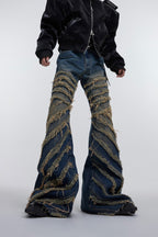 Destroyed Flared Jeans