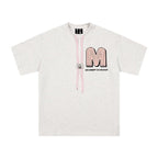 Flower Puff Print Logo Tee