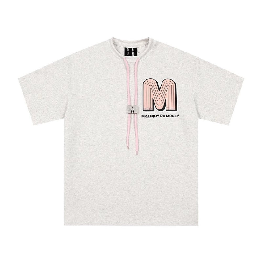 Flower Puff Print Logo Tee