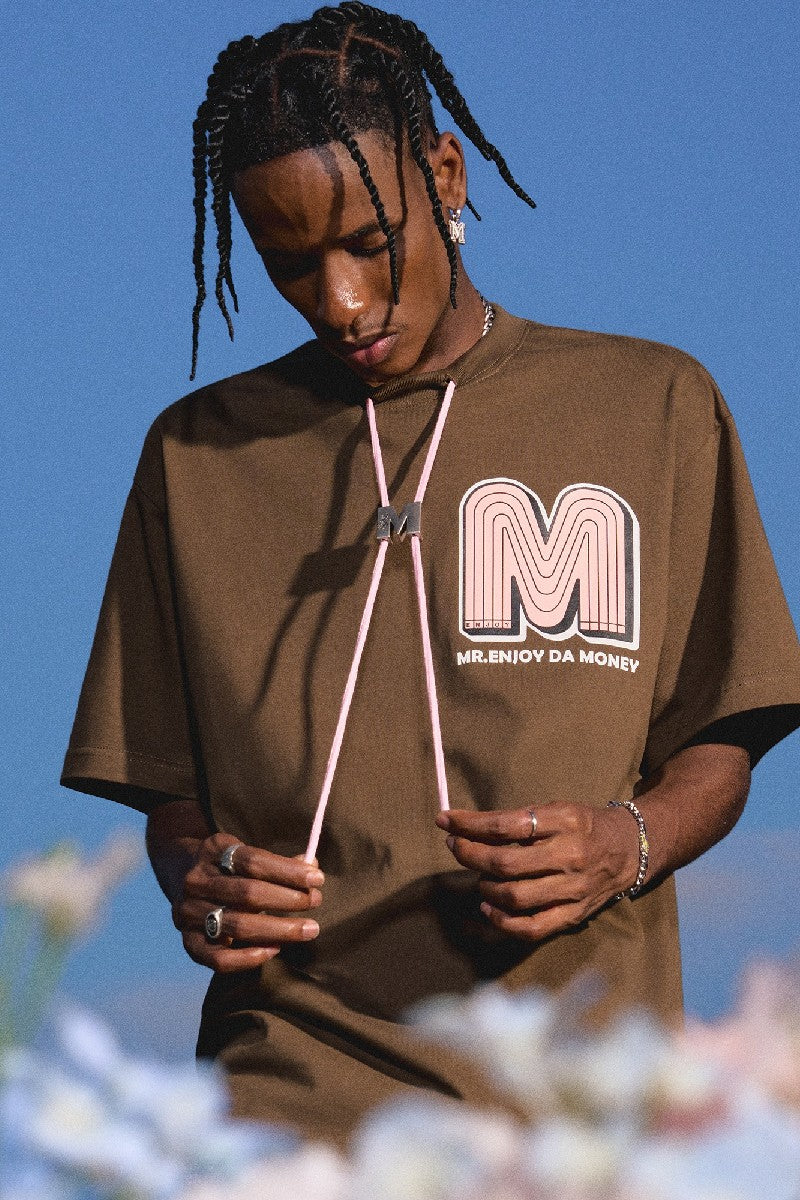 Flower Puff Print Logo Tee