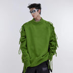 Pleated Knit Sweater