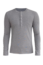 Snap Button Henley Shirt