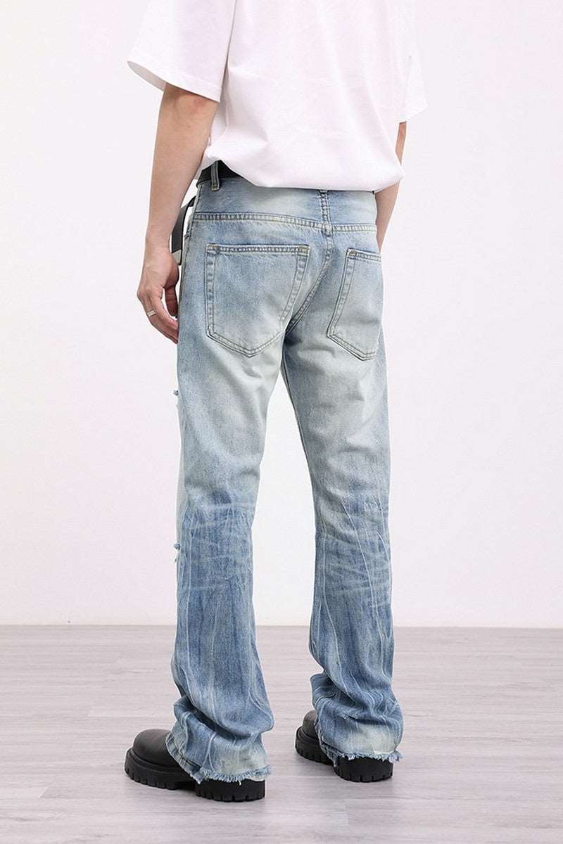 Blue Washed Straight Denim