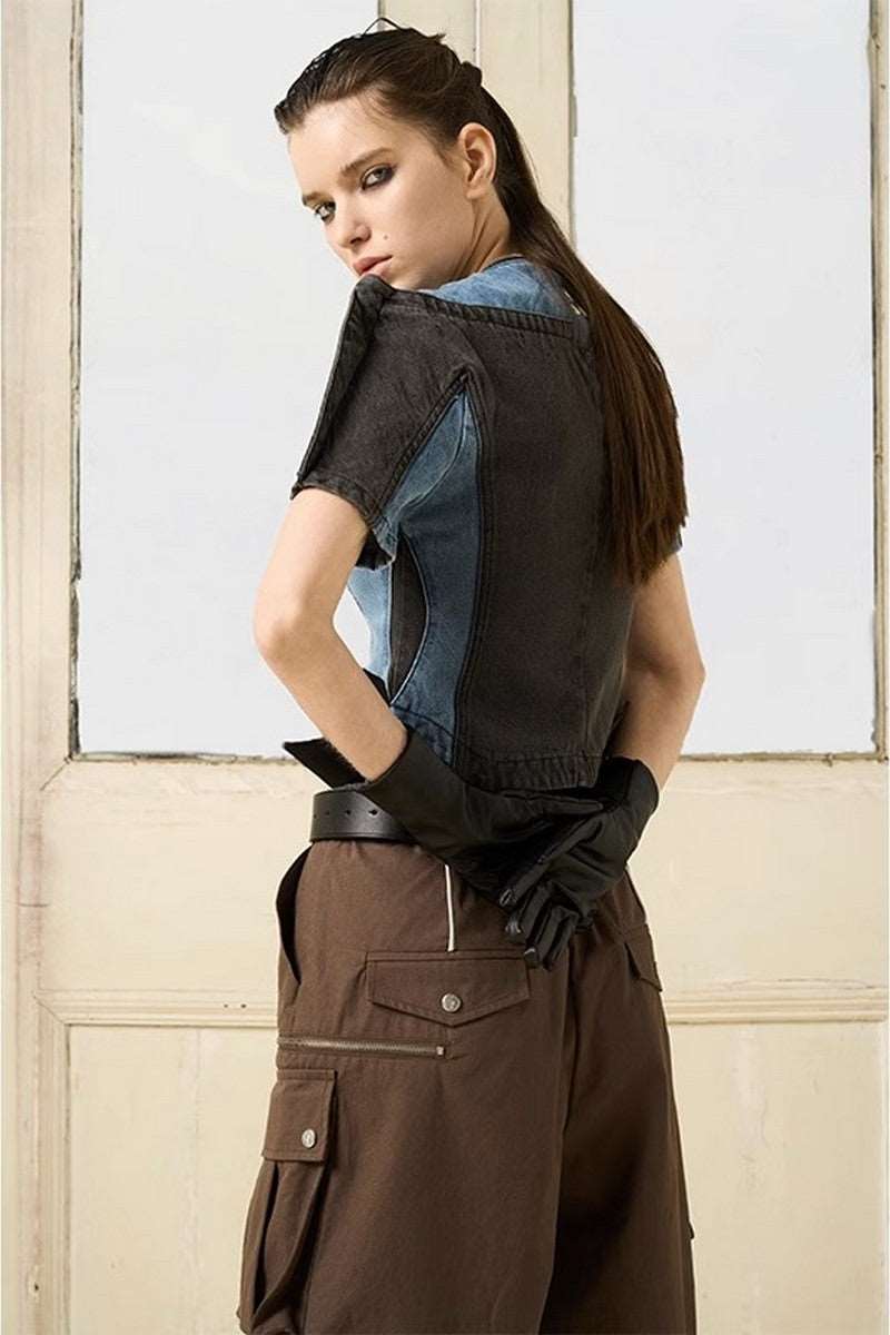 Cropped SS Denim Jacket