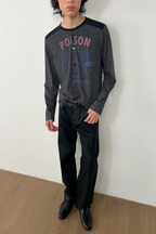 Distressed Pegasus Henley Shirt