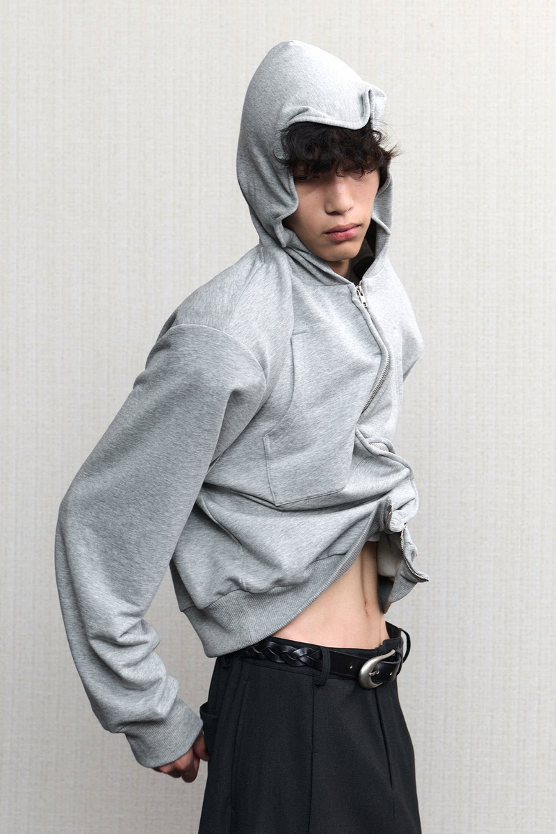Sculpted Wire Shoulder Hoodie