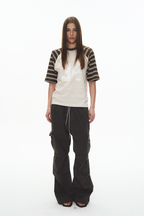 34 Striped Raglan Tee