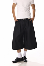 Pleated Wide Leg Culottes