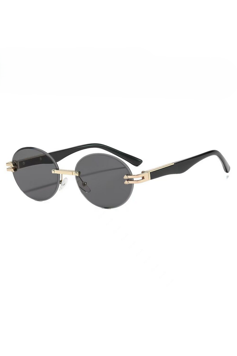 Rimless Oval Sunglasses
