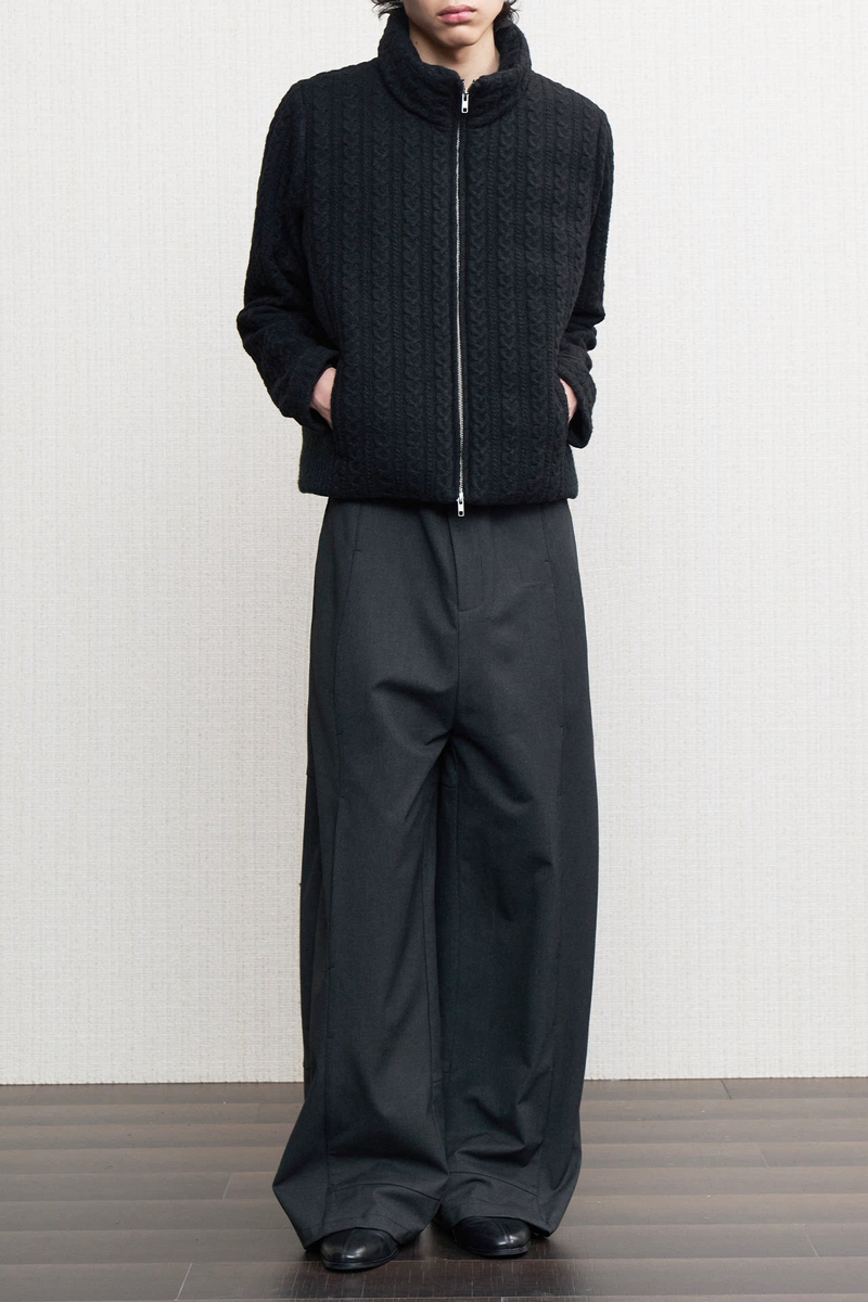 Cable Knit Down Jacket