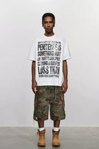 Allover Letter Print T-Shirt