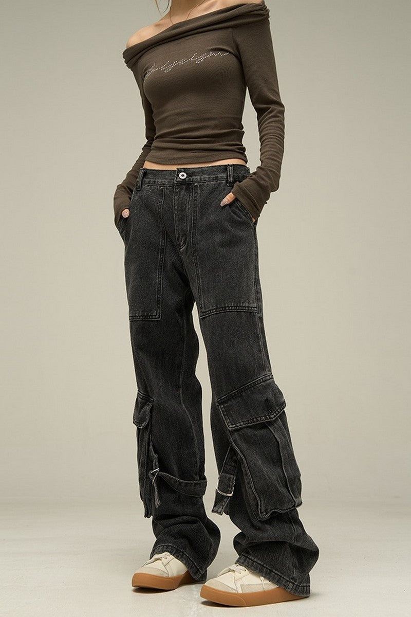 Straps Cargo Denim
