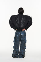 Cropped Bomber Jacket