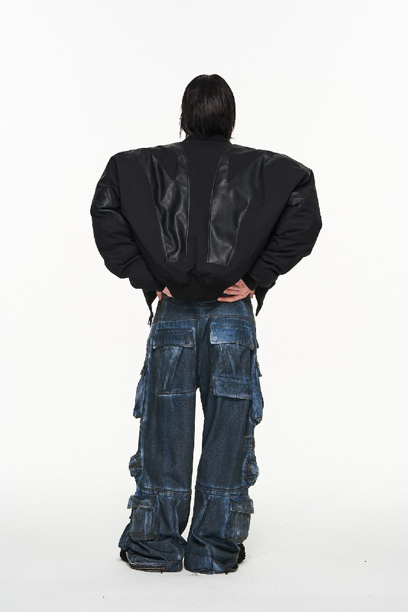 Cropped Bomber Jacket