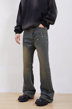 Mud Straight Loose Jeans