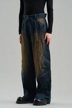 Mud Wash Stitched Jeans