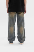 Mud Washed Oversized Jeans