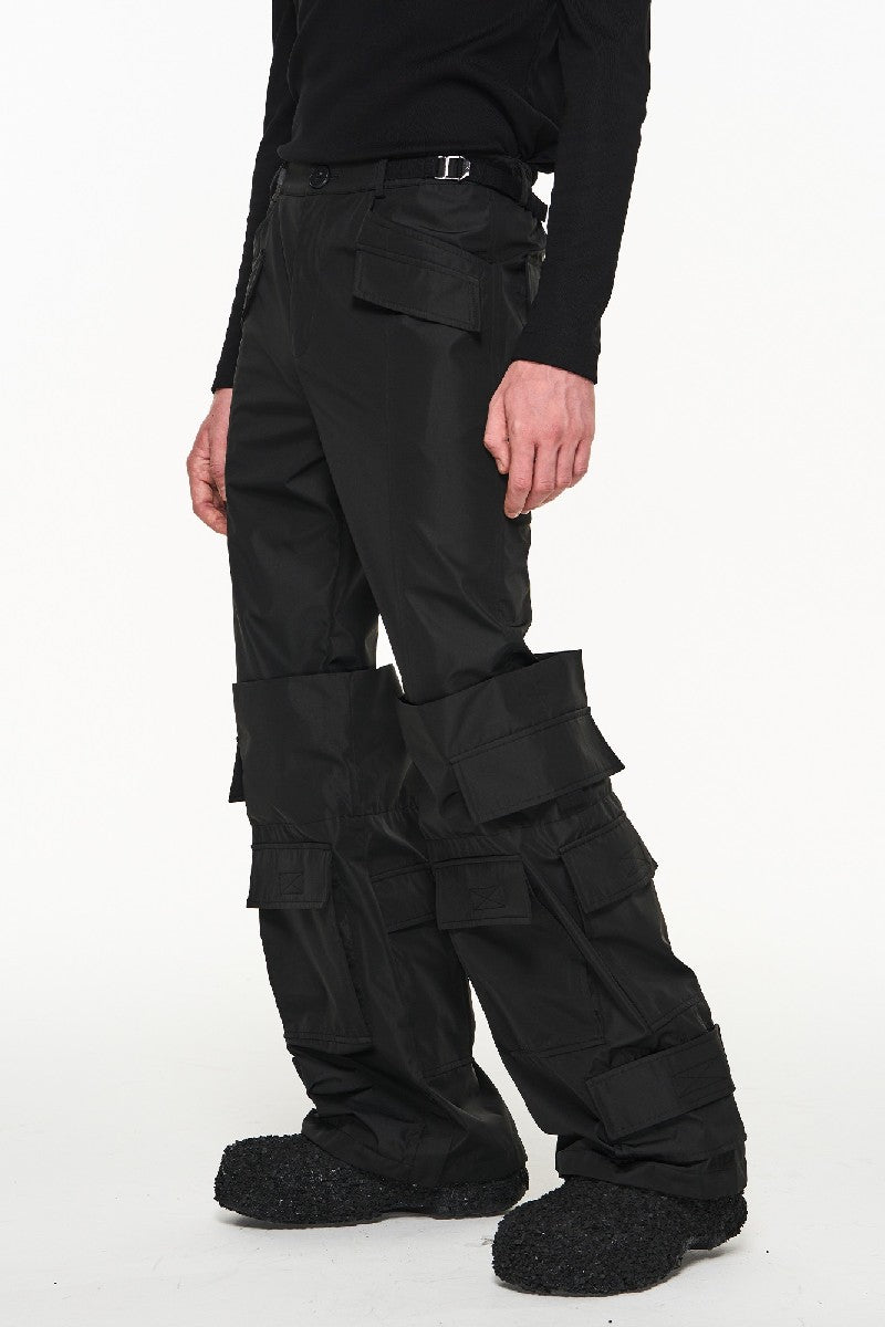 Boot-Like Layered Trousers