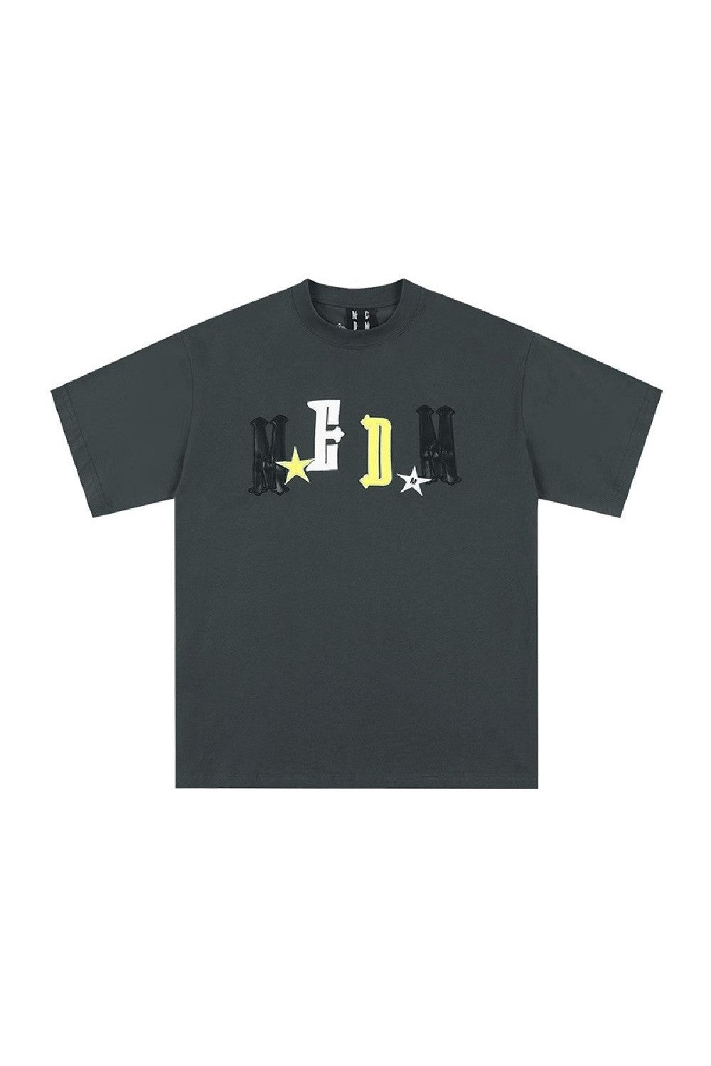 Embroidered Leather Logo Tee