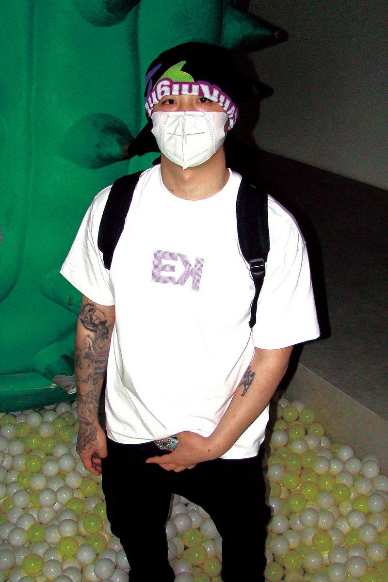 Halftones Logo Puff Print Tee