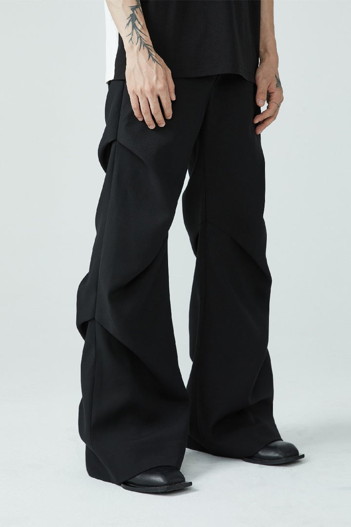 Pleated Loose Suit Trousers