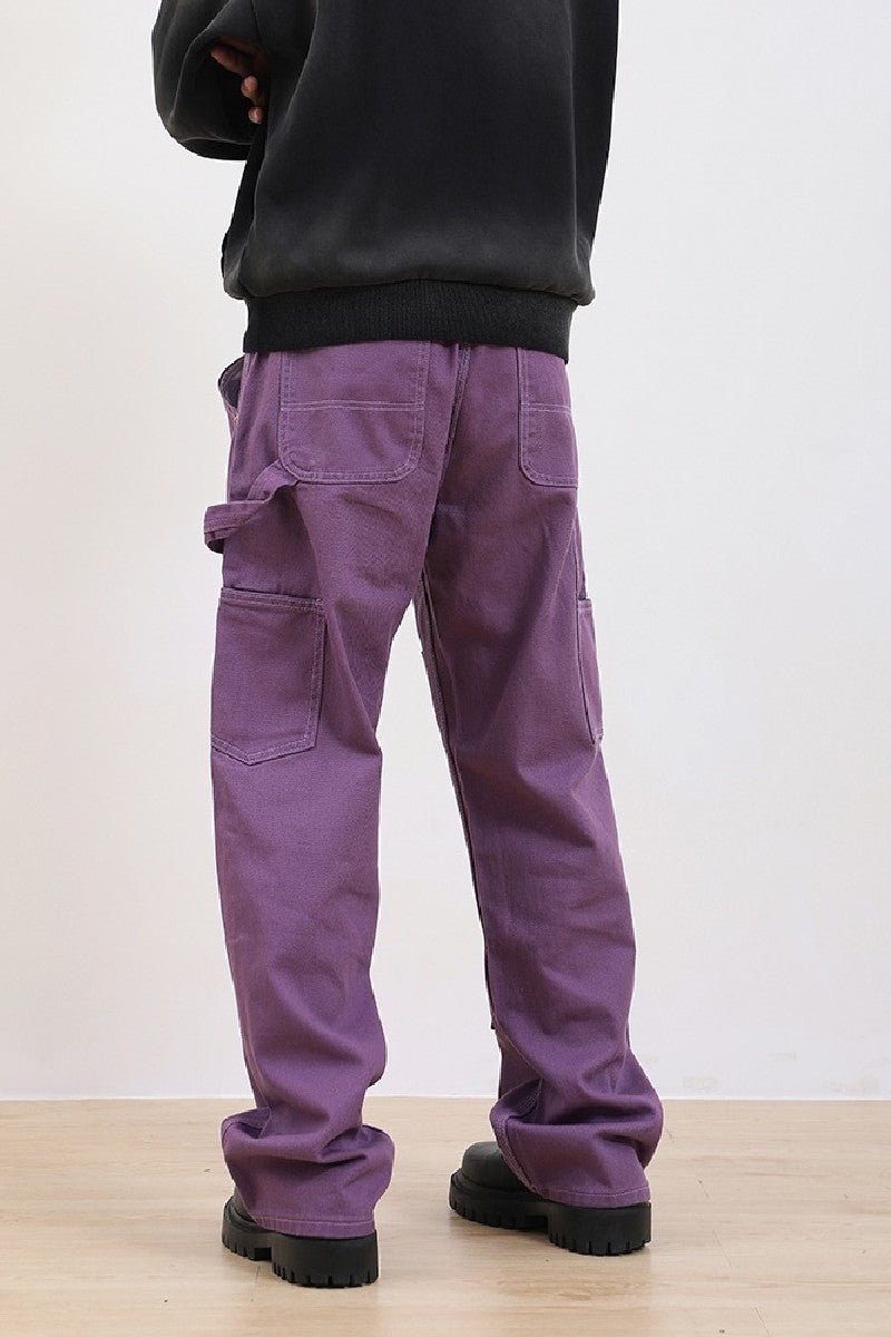 Double Knee Loose Trousers