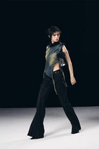 Irregular Denim Vest