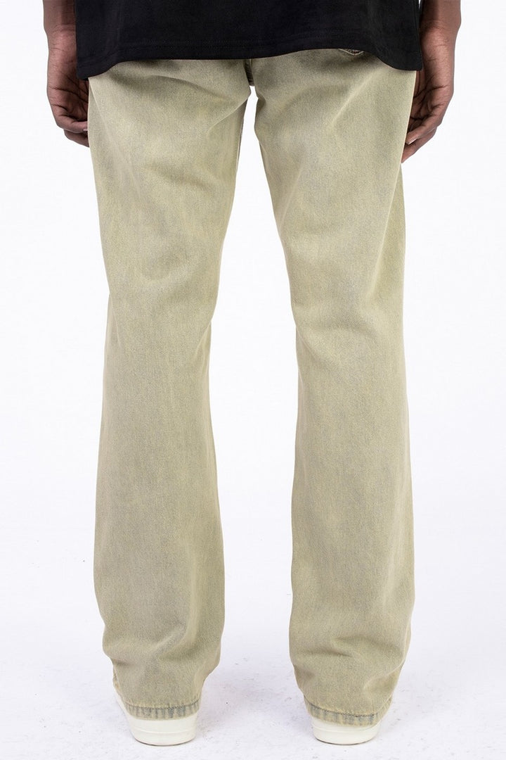Dyed Washed Straight Trousers
