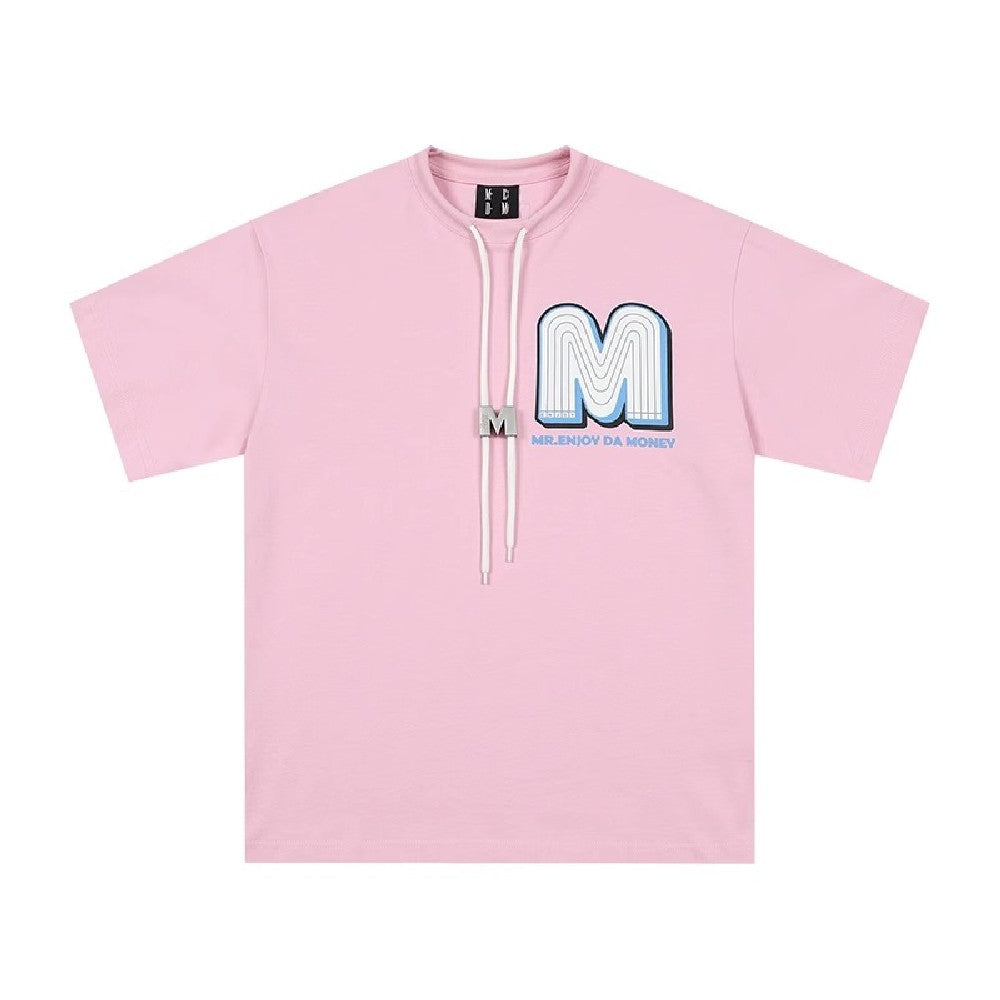 Flower Puff Print Logo Tee