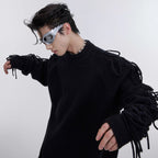 Pleated Knit Sweater