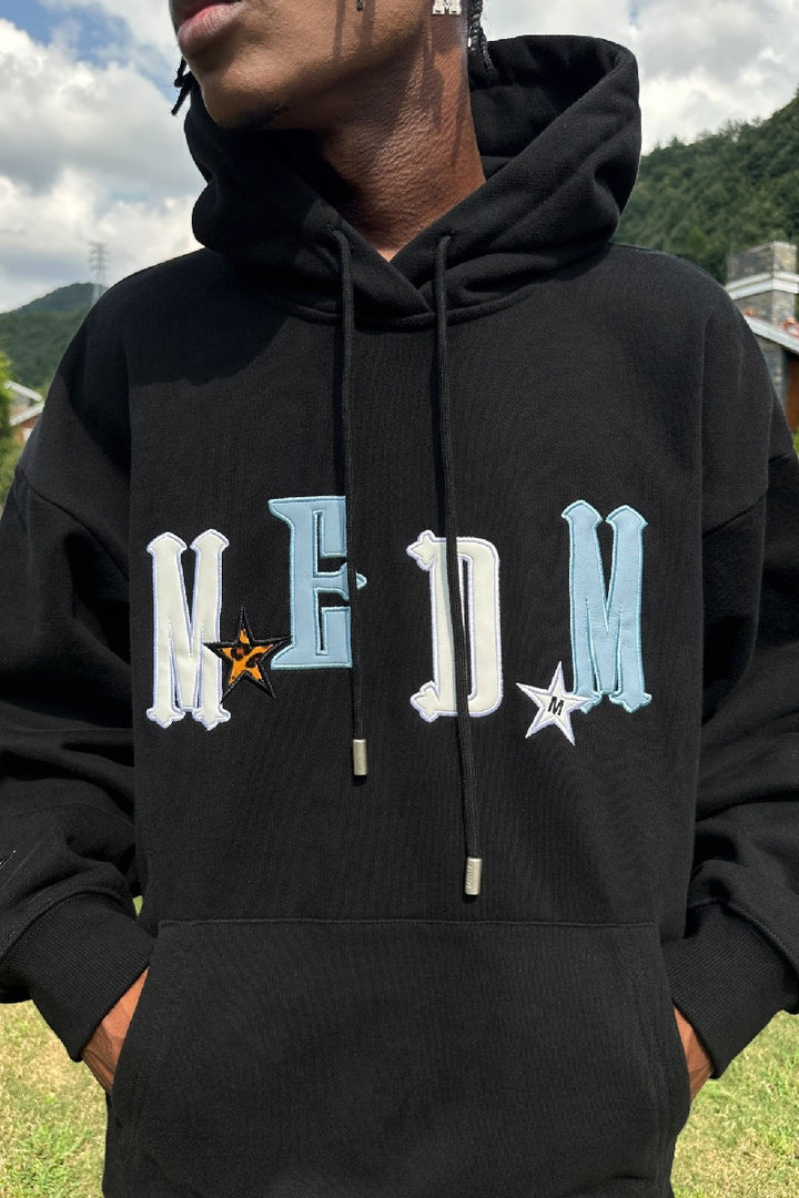 Patches Stars Logo Hoodie