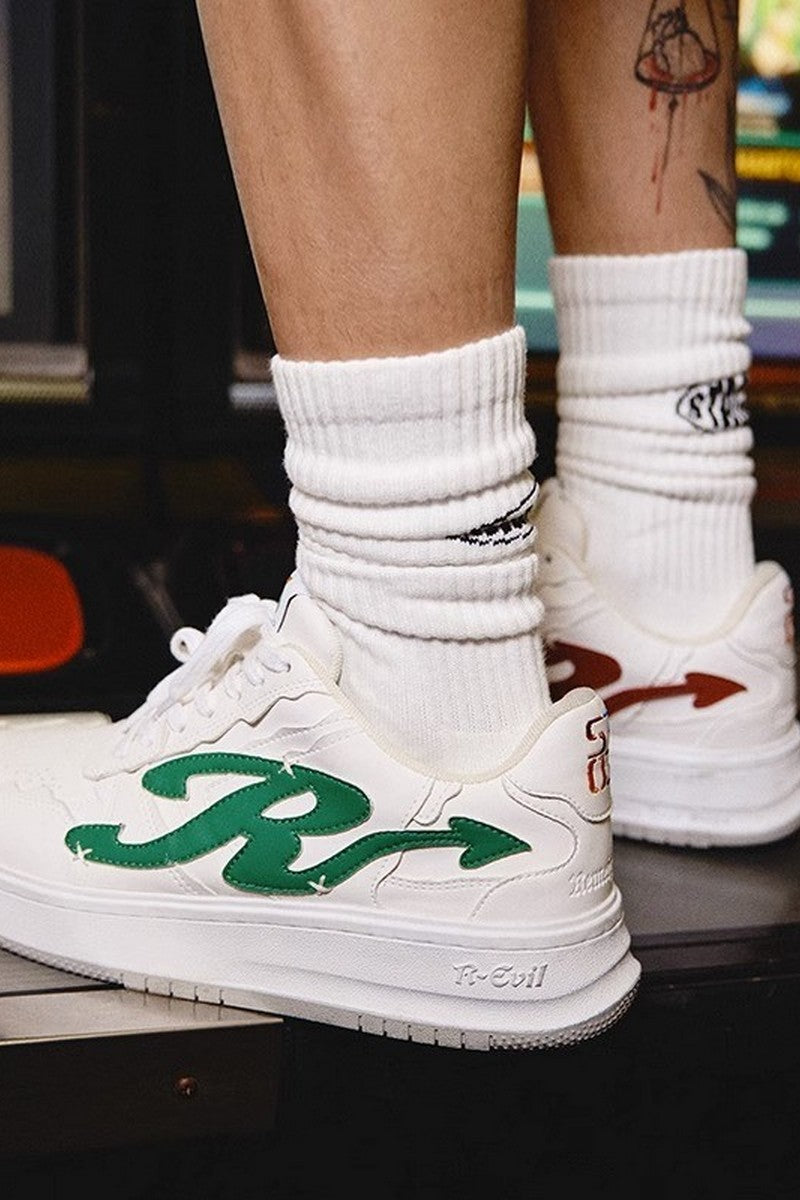 White Retro Sneakers