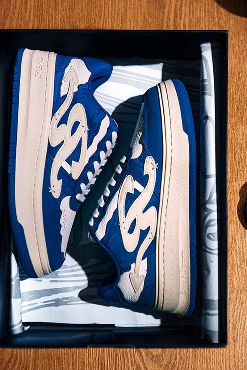 Blue Retro Sneakers