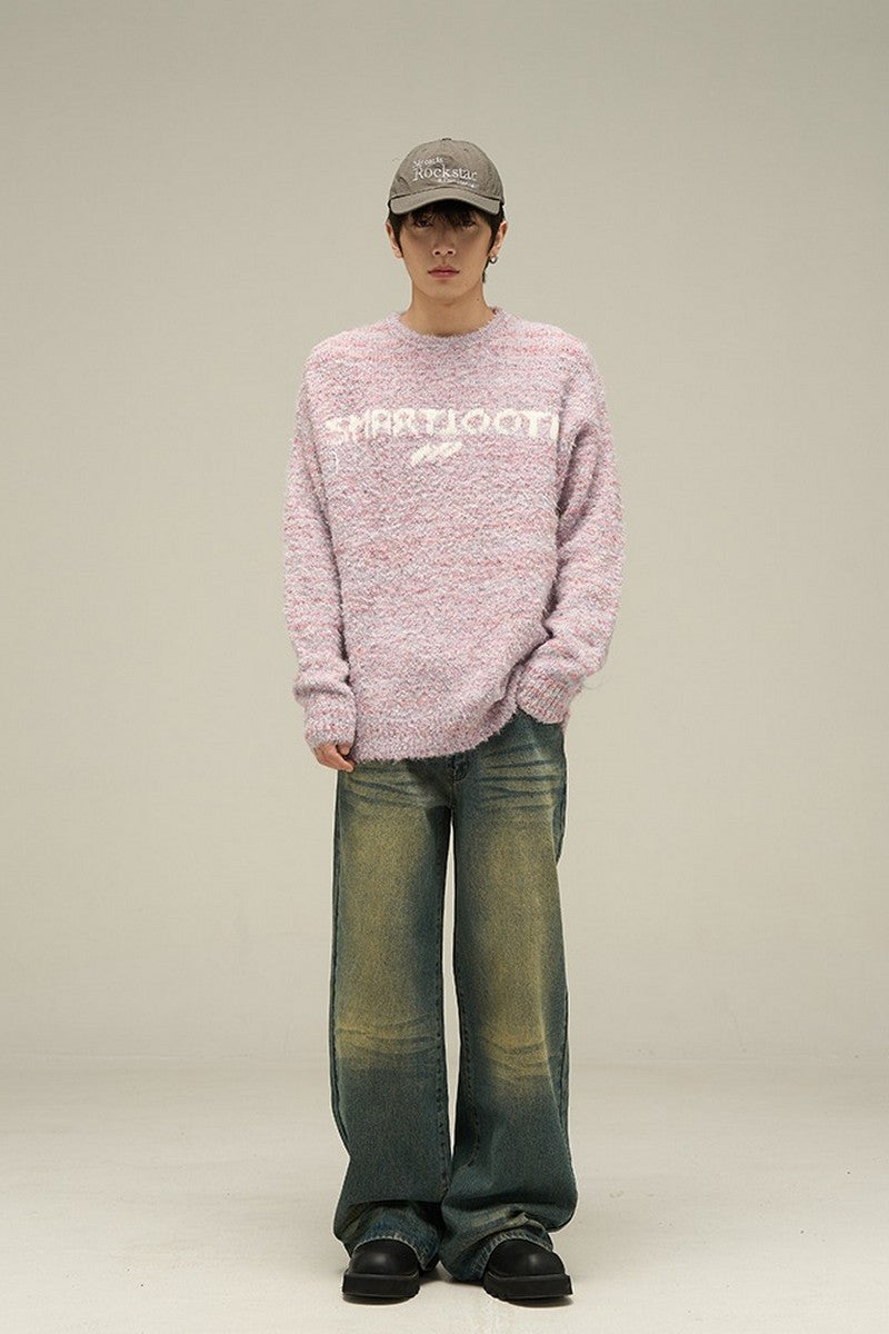 Oversized Washed Jeans